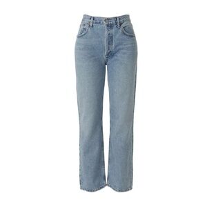 AGOLDE Ripley Cotton High-Rise Straight Jeans in Riptide